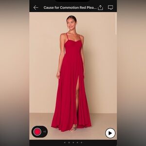Lulu’s Red Maxi Dress